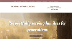 Desktop Screenshot of mohnkefuneralhome.com